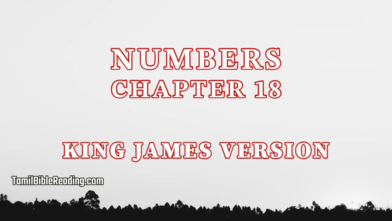 Numbers Chapter 18, English Bible KJV, tamil bible reading, Bible Reading,