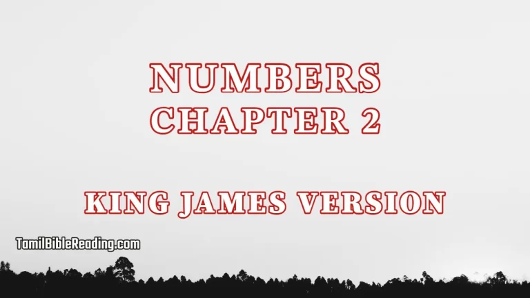 Numbers Chapter 2, English Bible KJV, tamil bible reading, Bible Reading,