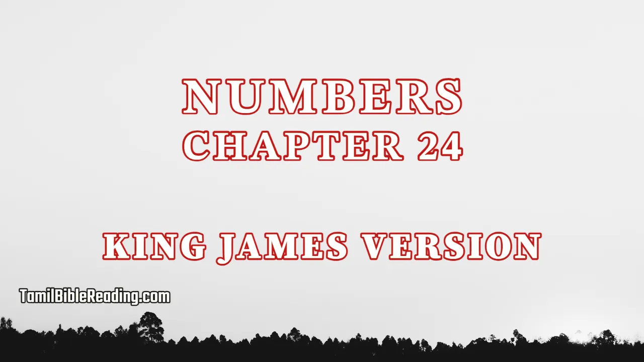 Numbers Chapter 24, English Bible KJV, tamil bible reading, Bible Reading,