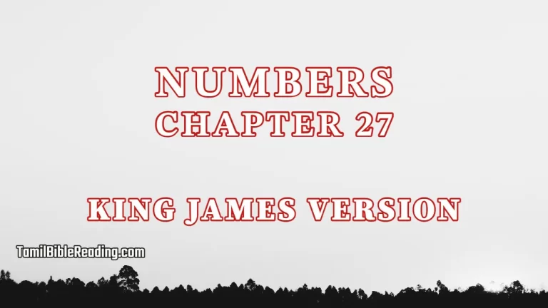 Numbers Chapter 27, English Bible KJV, tamil bible reading, Bible Reading,