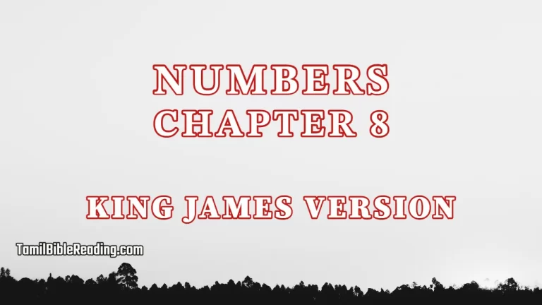 Numbers Chapter 8, English Bible KJV, tamil bible reading, Bible Reading,