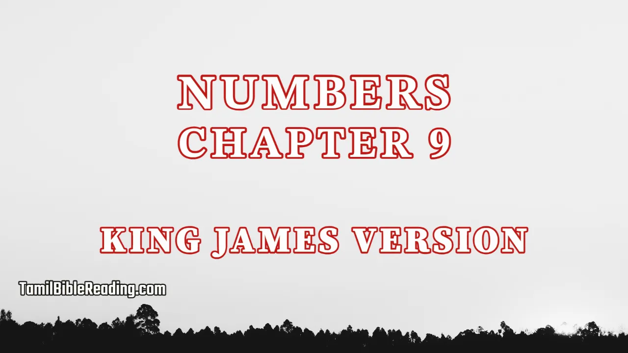 Numbers Chapter 9, English Bible KJV, tamil bible reading, Bible Reading,