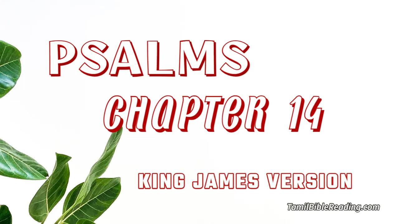 Psalms Chapter 14, English Bible, KJV Bible, online English Bible, tbr site,