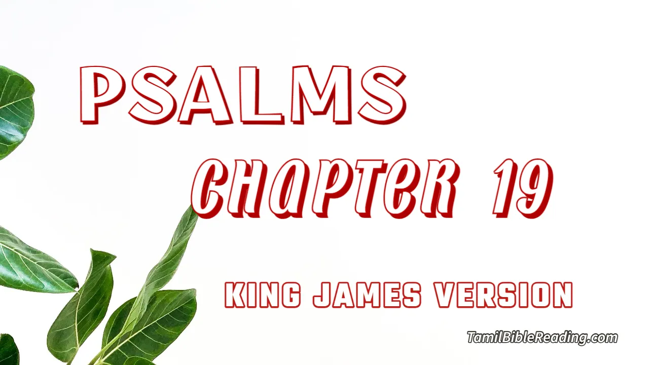 Psalms Chapter 19, English Bible, KJV Bible, online English Bible, tbr site,