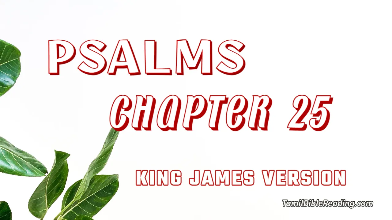 Psalms Chapter 25, English Bible, KJV Bible, online English Bible, tbr site,