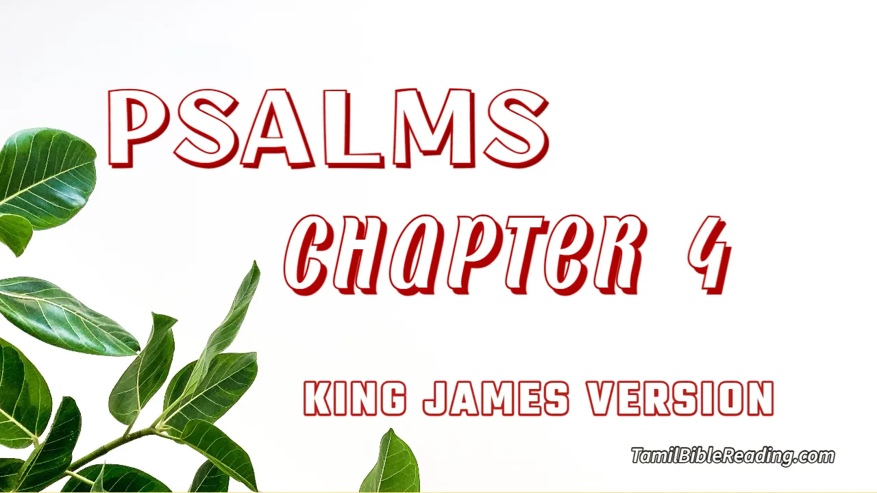 Psalms Chapter 4, English Bible, KJV Bible, online English Bible, tbr site,