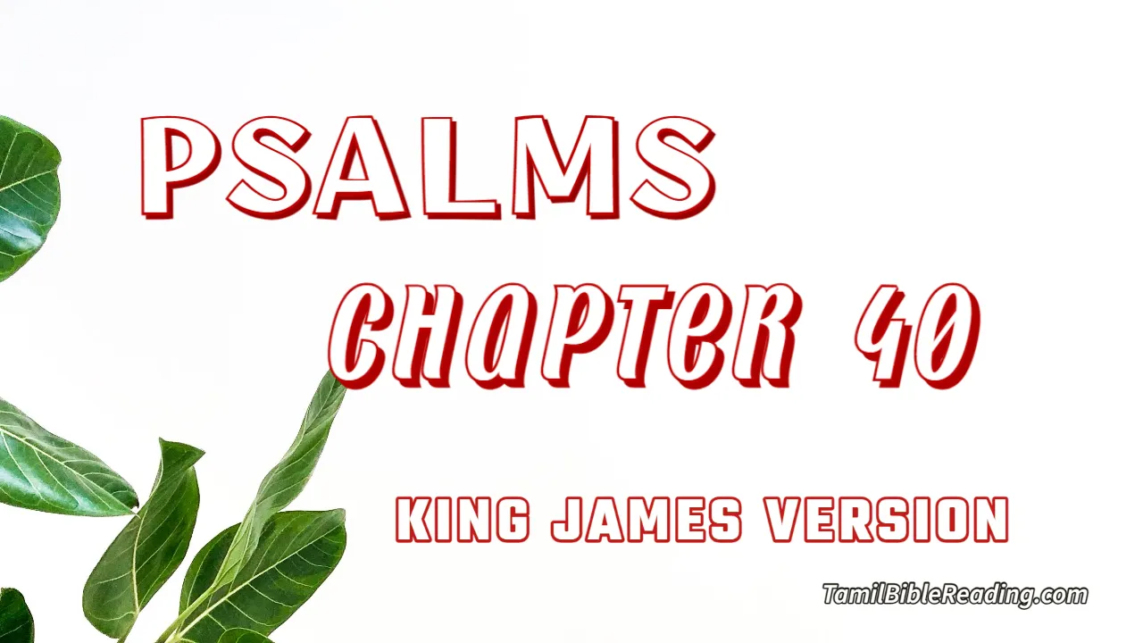 Psalms Chapter 40, English Bible, KJV Bible, online English Bible, tbr site,