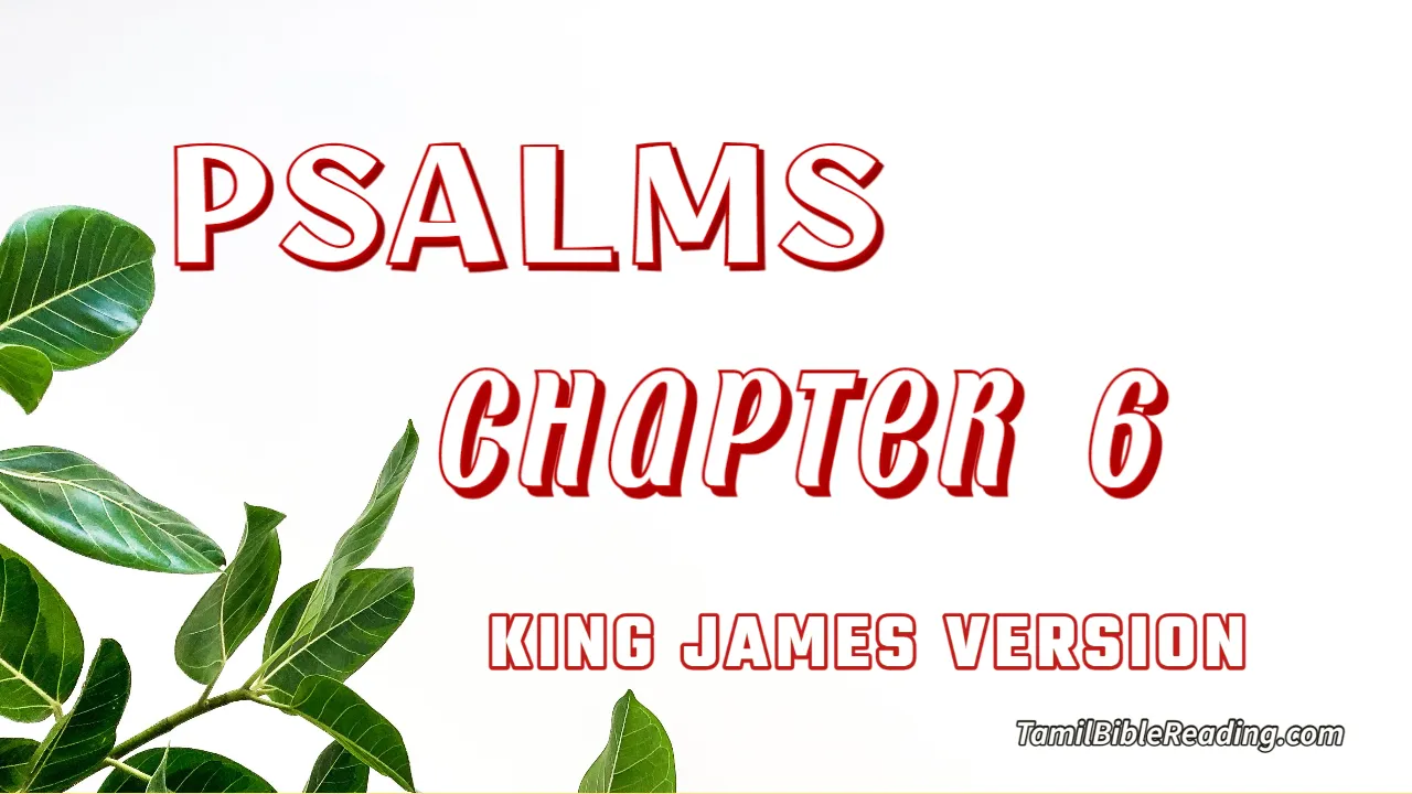 Psalms Chapter 6, English Bible, KJV Bible, online English Bible, tbr site,