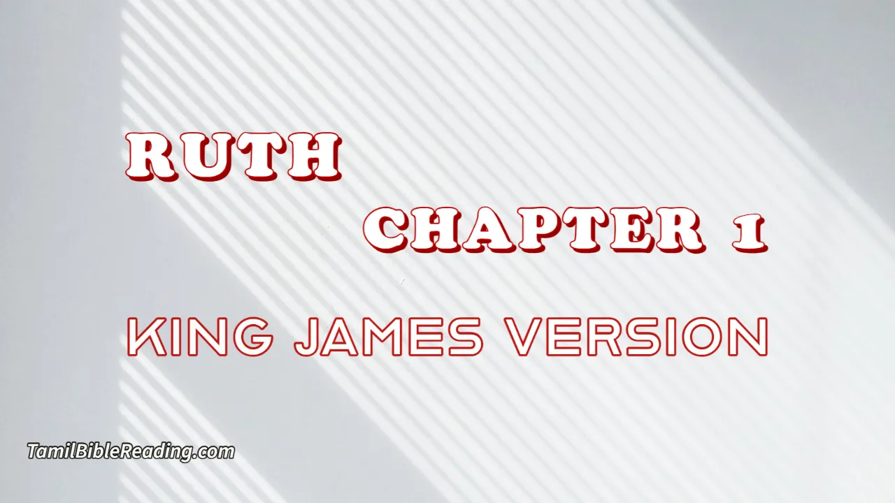 Ruth Chapter 1, English Bible, KJV Bible, online English Bible, tbr site,