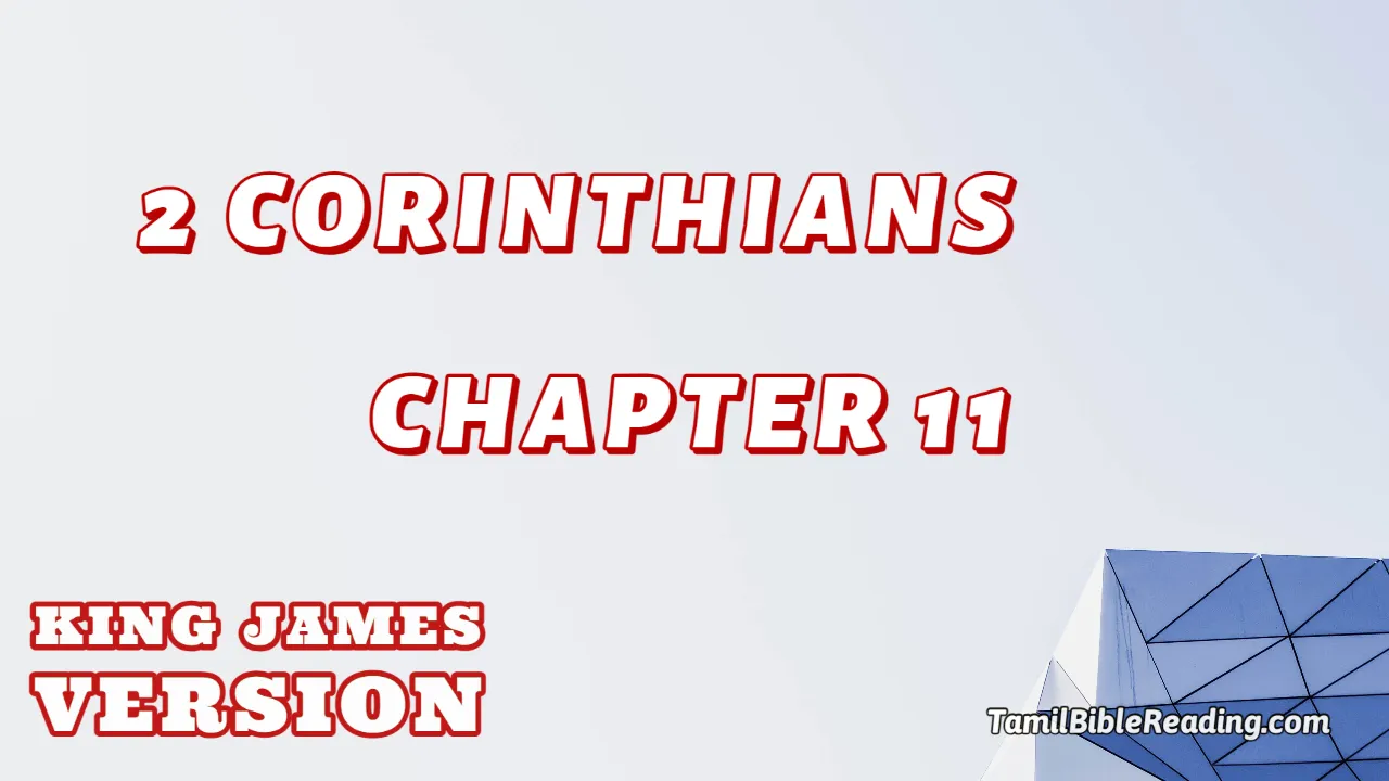 2 Corinthians Chapter 11, English Bible KJV, online english Bible, tbr site,