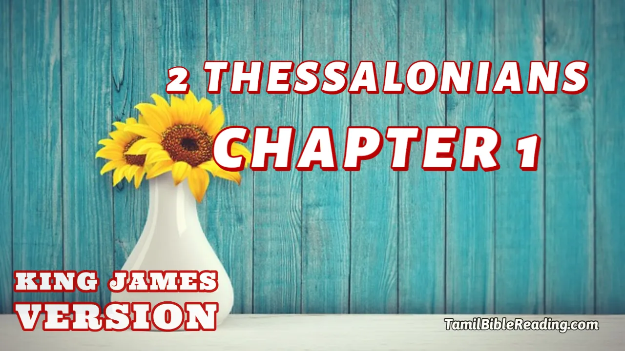 2 Thessalonians Chapter 1, English Bible KJV, online english Bible, tbr site,