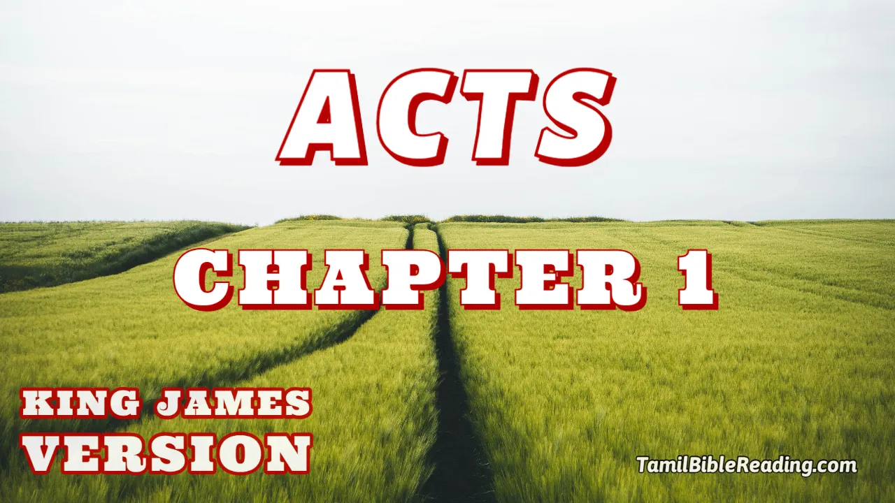 Acts Chapter 1, English Bible KJV, online Bible Reading, tbr site,