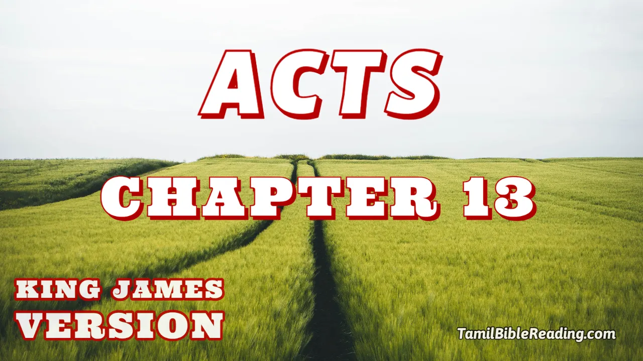 Acts Chapter 13, English Bible KJV, online Bible Reading, tbr site,
