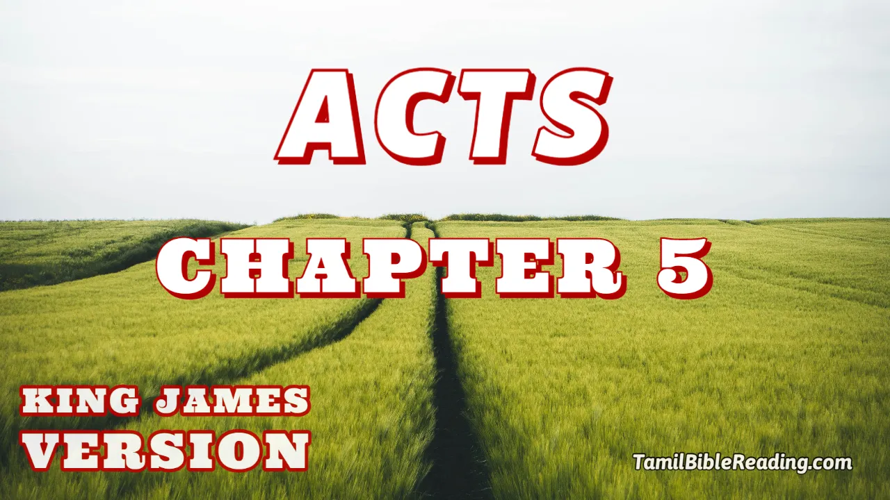 Acts Chapter 5, English Bible KJV, online Bible Reading, tbr site,