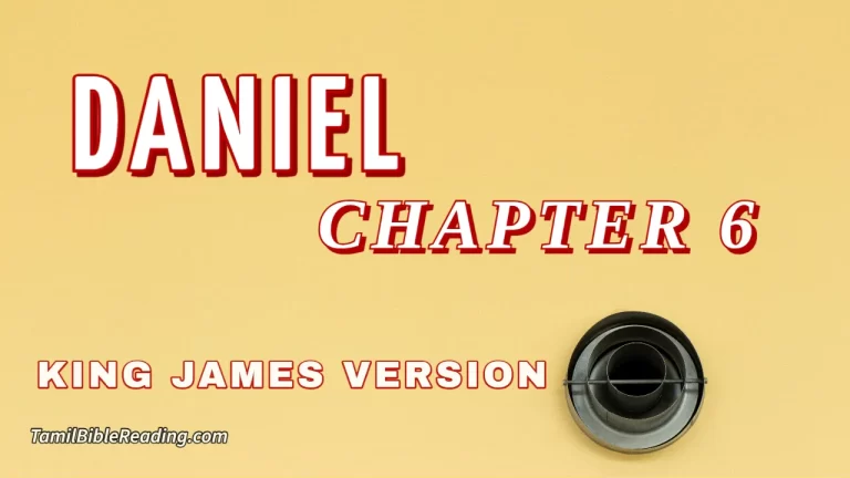 Daniel Chapter 6, English Bible, KJV Bible, online English Bible, tbr site,
