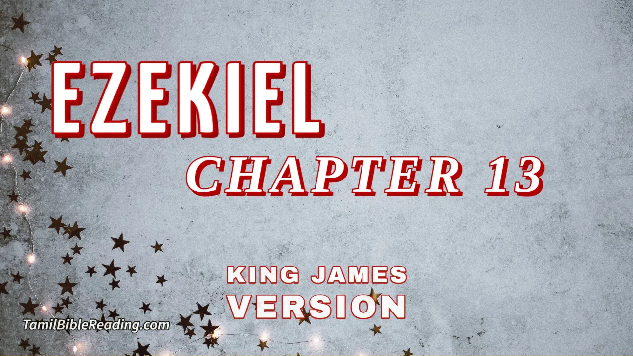 Ezekiel Chapter 13, English Bible, KJV Bible, online English Bible, tbr site,