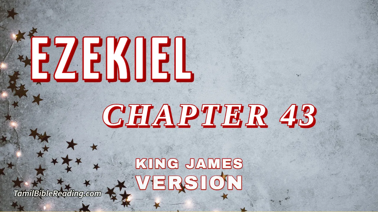 Ezekiel Chapter 43, English Bible, KJV Bible, online English Bible, tbr site,