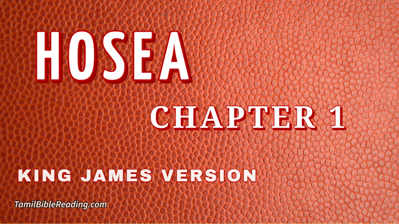Hosea Chapter 1, English Bible, KJV Bible, online English Bible, tbr site,