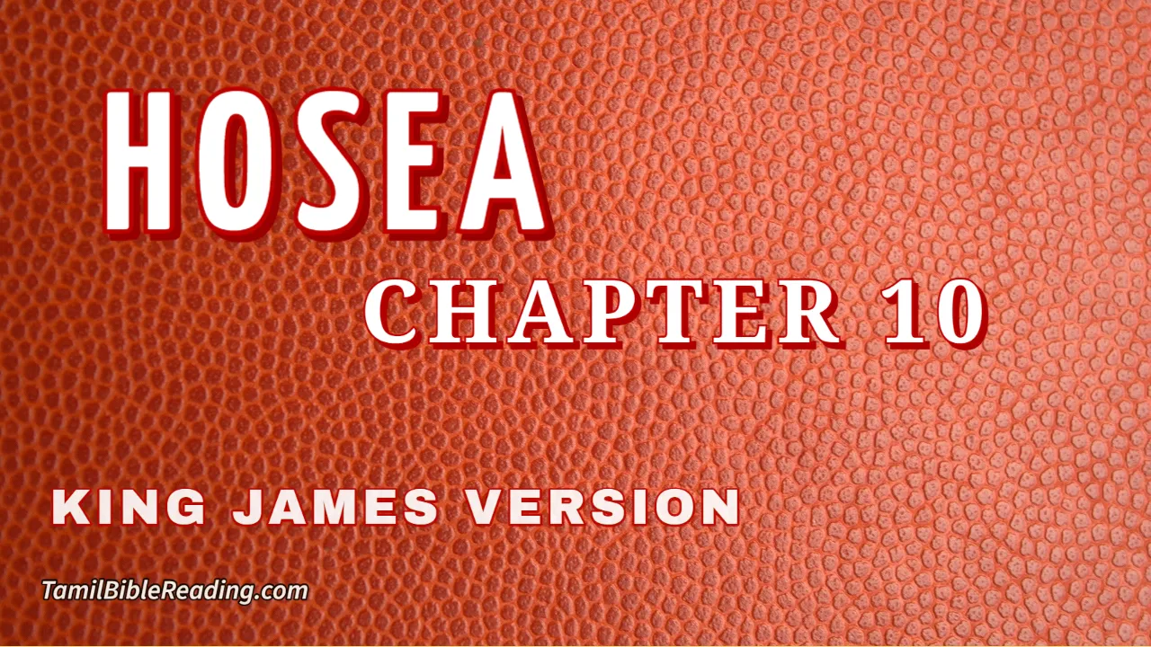 Hosea Chapter 10, English Bible, KJV Bible, online English Bible, tbr site,