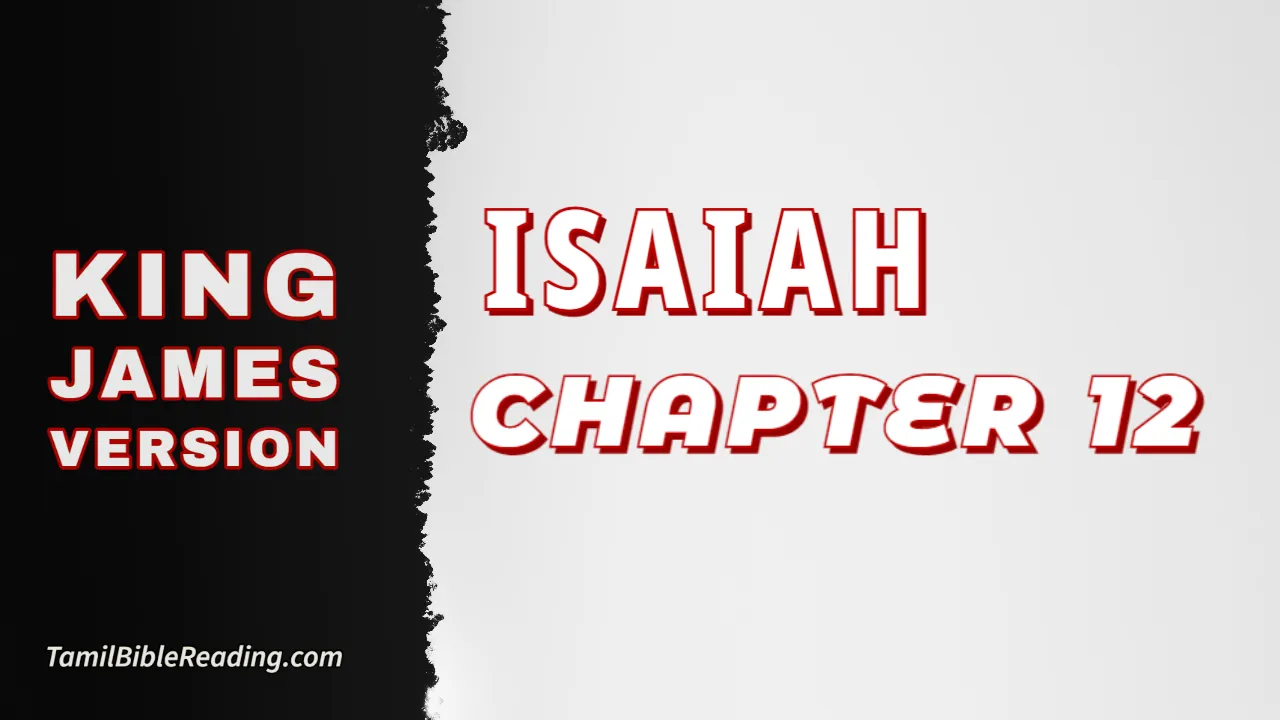 Isaiah Chapter 12, English Bible, KJV Bible, online English Bible, tbr site,