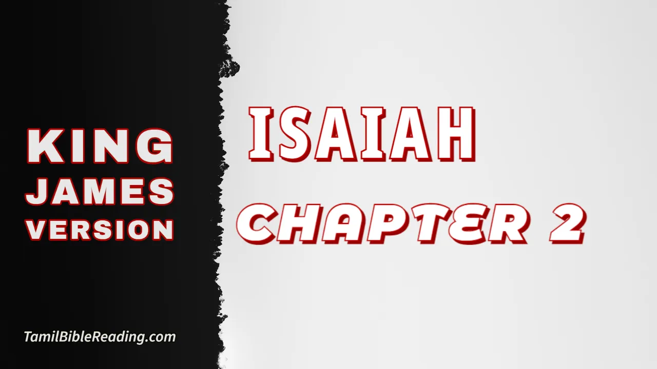 Isaiah Chapter 2, English Bible, KJV Bible, online English Bible, tbr site,