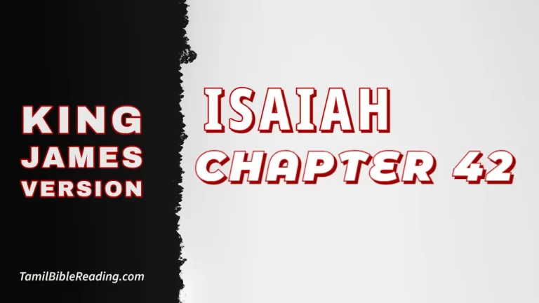 Isaiah Chapter 42, English Bible, KJV Bible, online English Bible, tbr site,