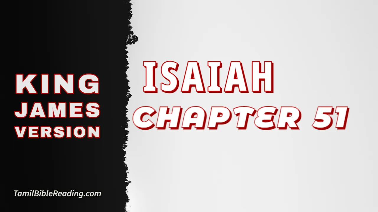 Isaiah Chapter 51, English Bible, KJV Bible, online English Bible, tbr site,
