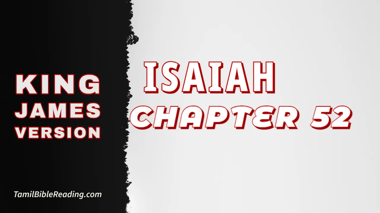 Isaiah Chapter 52, English Bible, KJV Bible, online English Bible, tbr site,