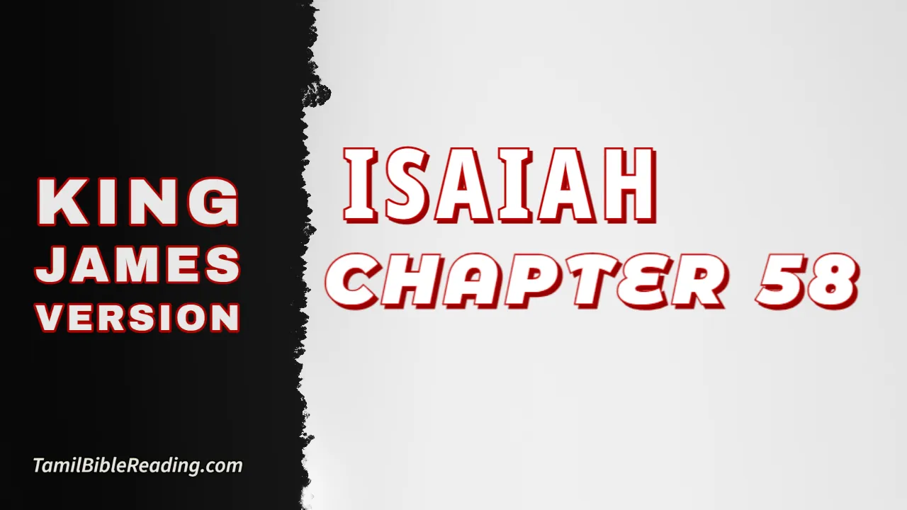 Isaiah Chapter 58, English Bible, KJV Bible, online English Bible, tbr site,