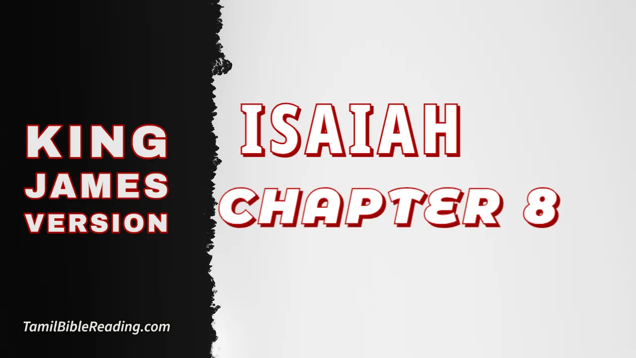 Isaiah Chapter 8, English Bible, KJV Bible, online English Bible, tbr site,