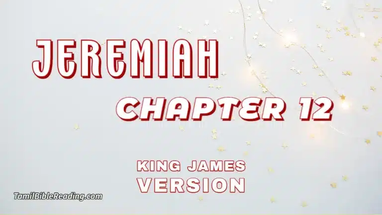 Jeremiah Chapter 12, English Bible, KJV Bible, online English Bible, tbr site,