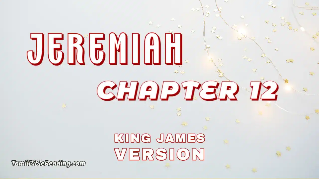 Jeremiah Chapter 12, English Bible, KJV Bible, online English Bible, tbr site,