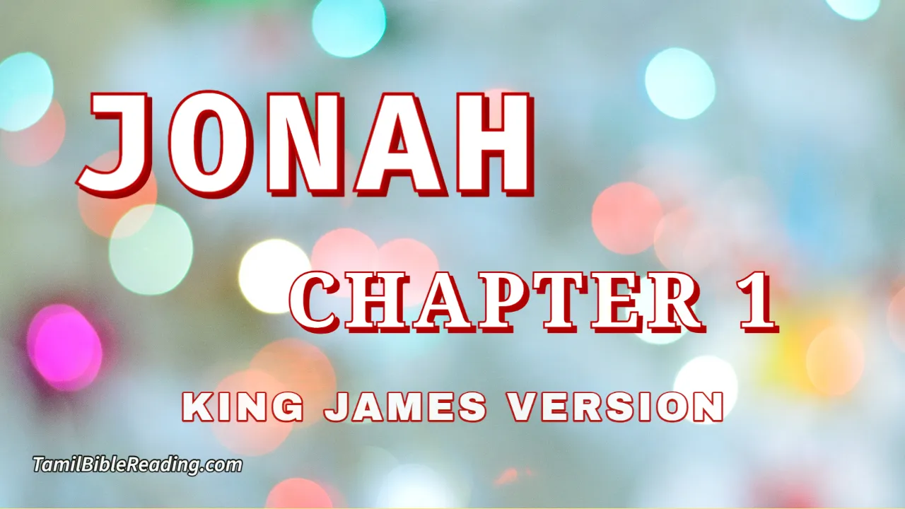Jonah Chapter 1, English Bible, KJV Bible, online English Bible, tbr site,