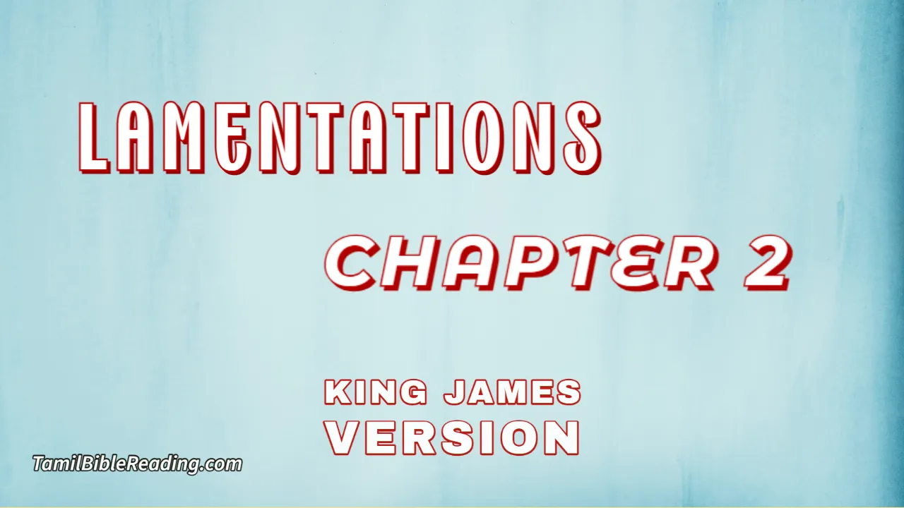 Lamentations Chapter 2, English Bible, KJV Bible, online English Bible, tbr site,