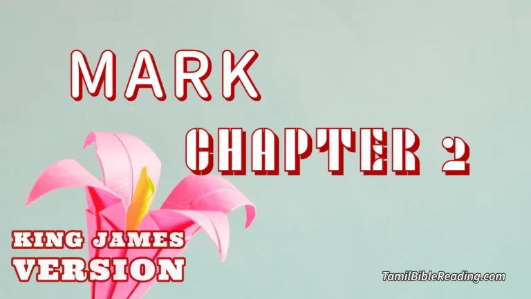 Mark Chapter 2, English Bible KJV, Tamil bible reading, online Bible Reading,