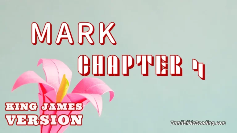 Mark Chapter 4, English Bible KJV, Tamil bible reading, online Bible Reading,