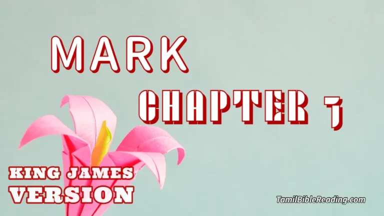 Mark Chapter 7, English Bible KJV, online Bible Reading, tbr site,