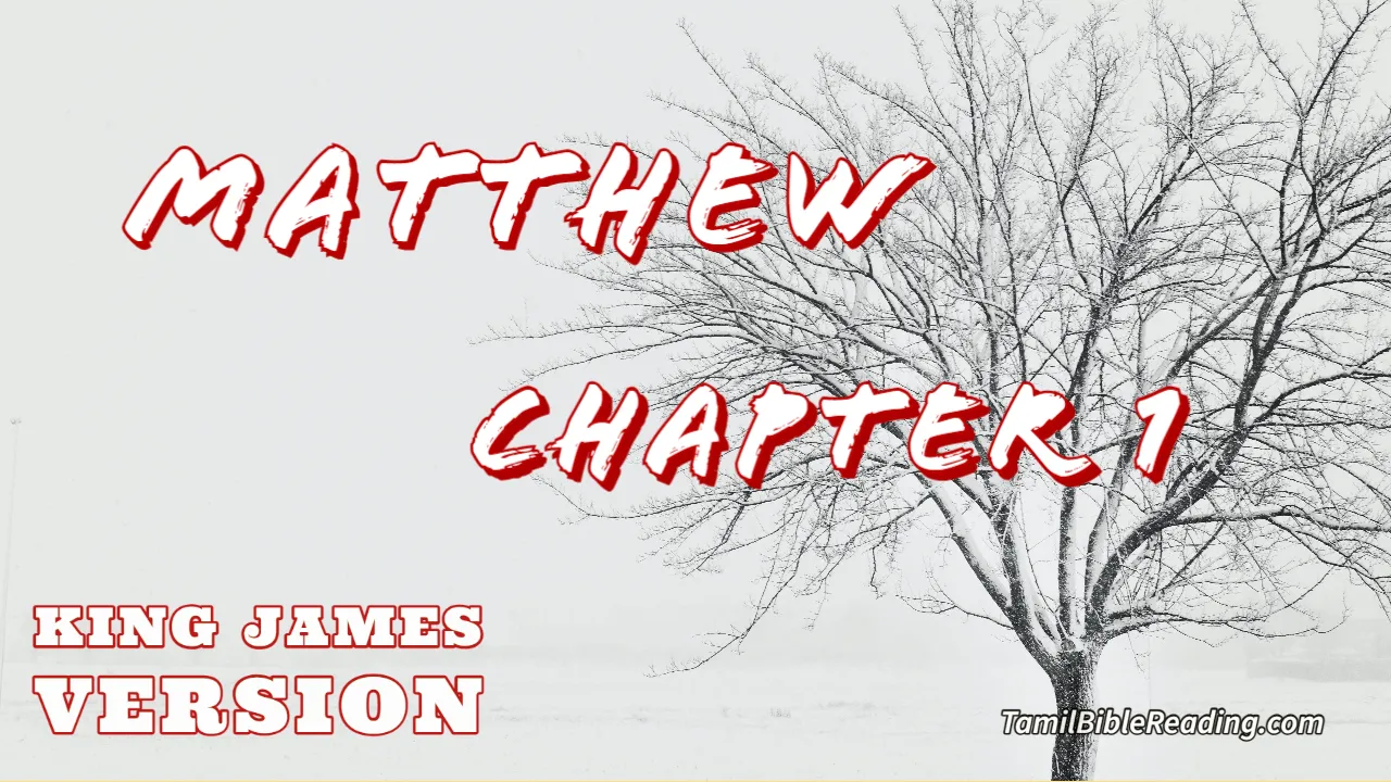 Matthew Chapter 1, English Bible KJV, Tamil bible reading, online Bible Reading,