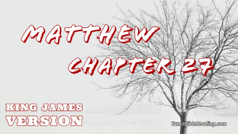 Matthew Chapter 27, English Bible KJV, Tamil bible reading, online Bible Reading,