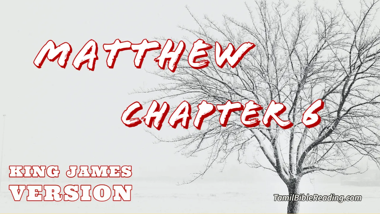 Matthew Chapter 6, English Bible KJV, Tamil bible reading, online Bible Reading,