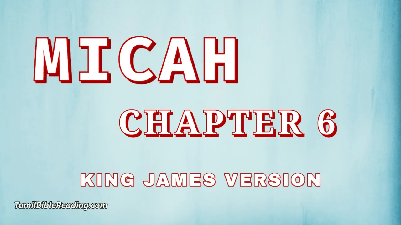 Micah Chapter 6, English Bible, KJV Bible, online English Bible, tbr site,