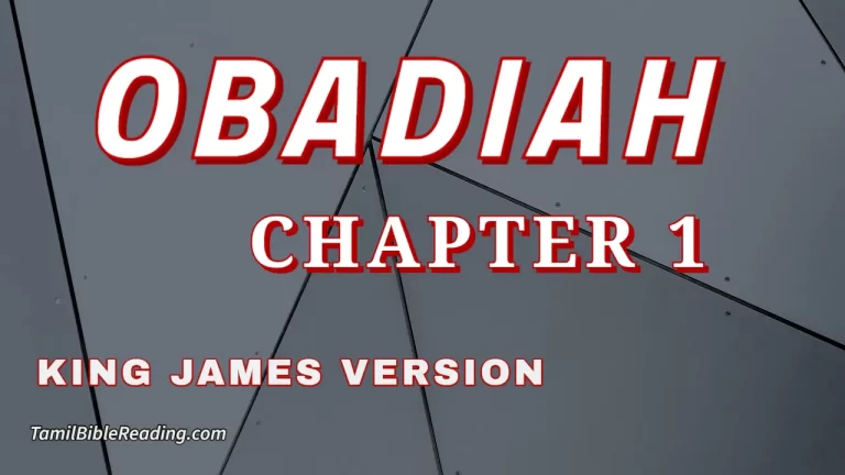 Obadiah Chapter 1, English Bible, KJV Bible, online English Bible, tbr site,