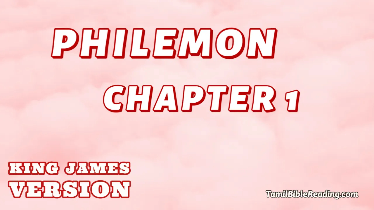 Philemon Chapter 1, English Bible KJV, online English Bible, tbr site,