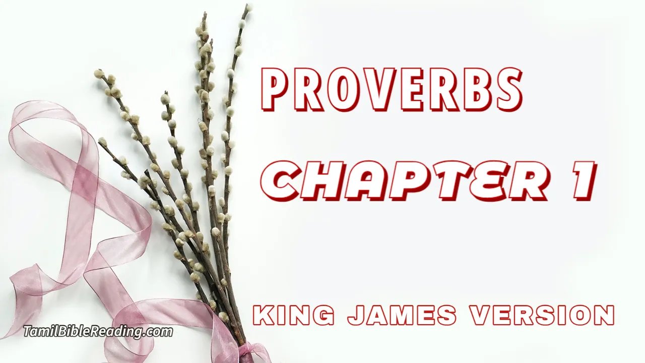 Proverbs Chapter 1, English Bible, KJV Bible, online English Bible, tbr site,