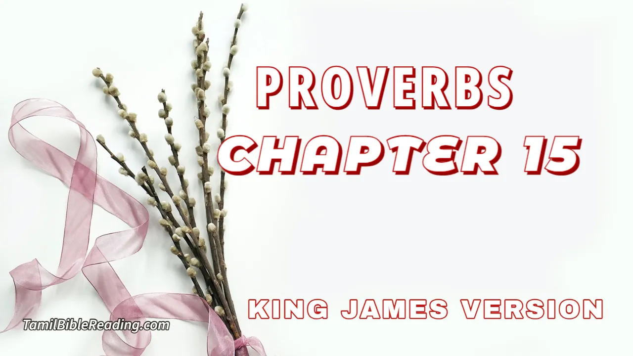 Proverbs Chapter 15, English Bible, KJV Bible, online English Bible, tbr site,
