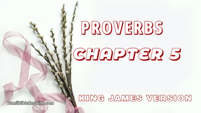 Proverbs Chapter 5, English Bible, KJV Bible, online English Bible, tbr site,