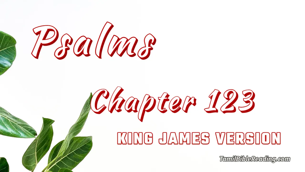 Psalms Chapter 123, English Bible, KJV Bible, online English Bible, tbr site,