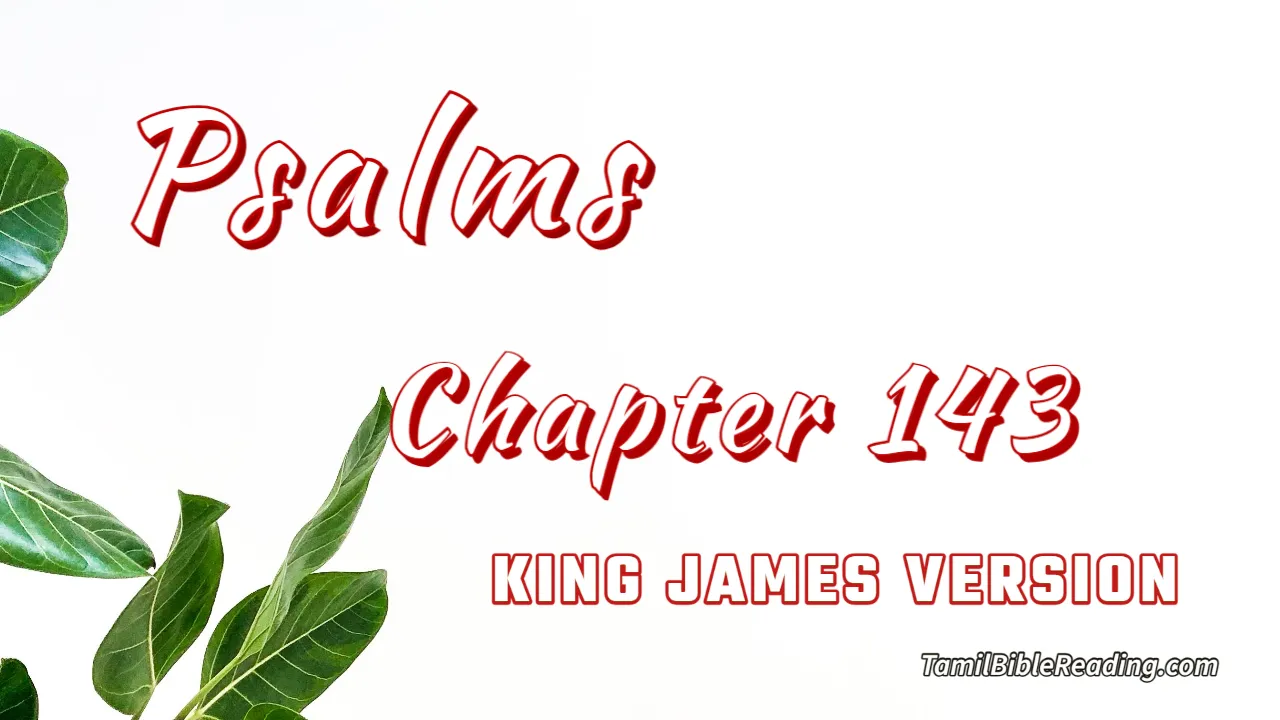 Psalms Chapter 143, English Bible, KJV Bible, online English Bible, tbr site,