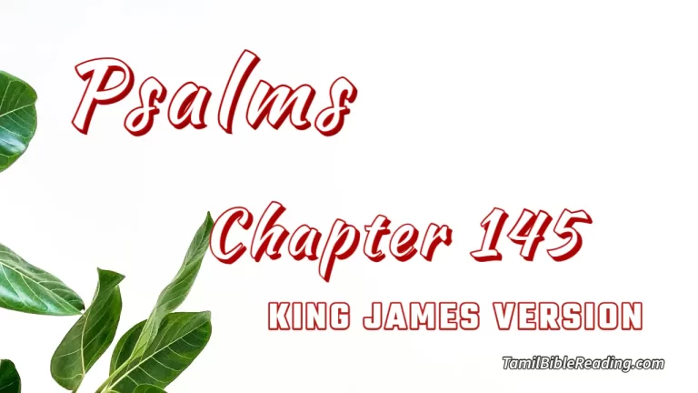Psalms Chapter 145, English Bible, KJV Bible, online English Bible, tbr site,