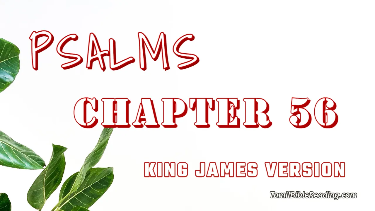Psalms Chapter 56, English Bible, KJV Bible, online English Bible, tbr site,